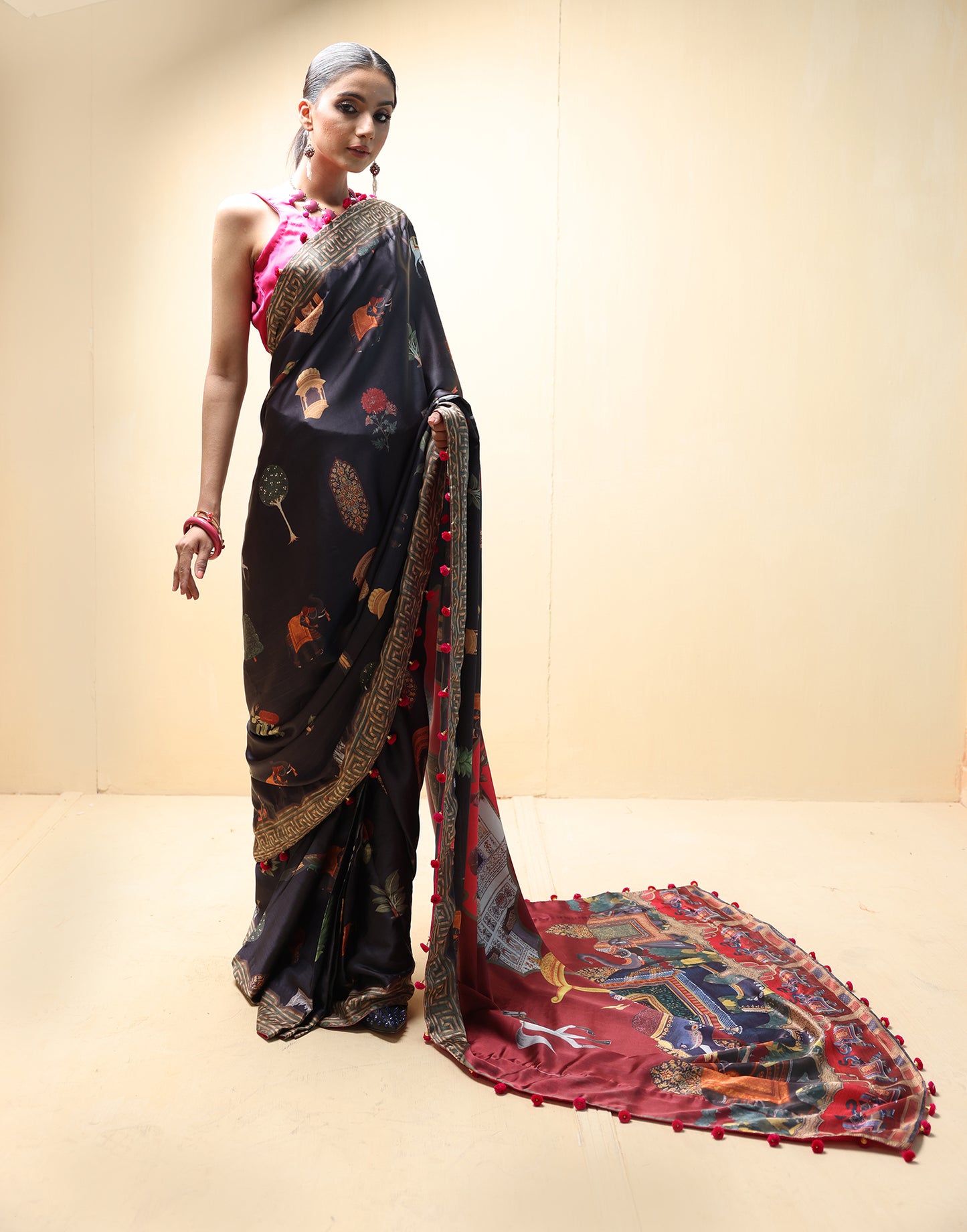 Garnet Saree