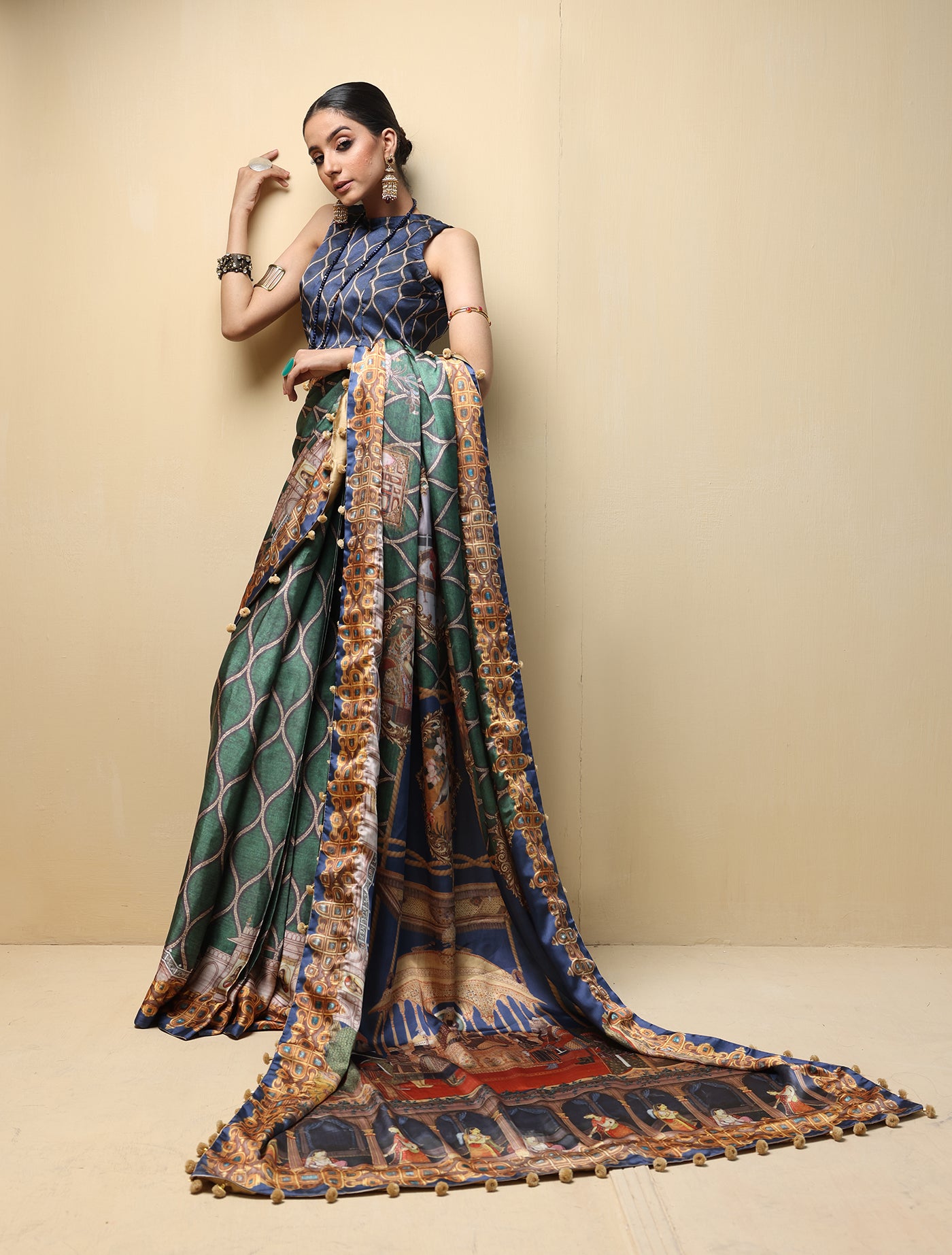 Emerald Saree